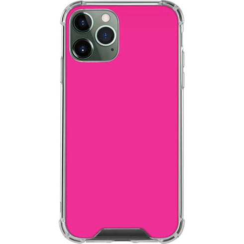 Magenta Solid iPhone 12 Pro Clear Case