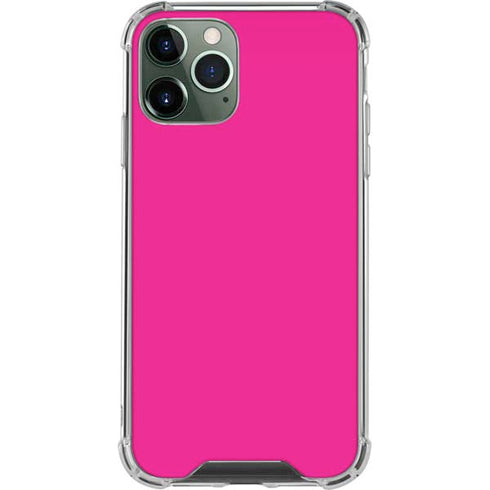 Magenta Solid iPhone 12 Pro Max Clear Case
