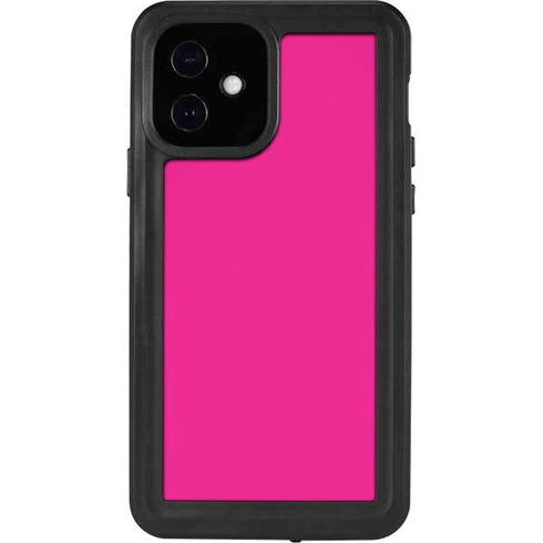 Magenta Solid iPhone 12 Waterproof Case