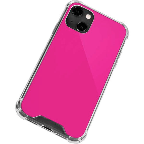 Magenta Solid iPhone 13 Clear Case
