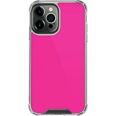 Magenta Solid iPhone 14 Pro Max Clear Case