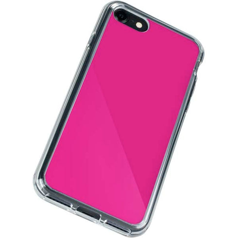 Magenta Solid iPhone SE (2nd & 3rd Gen) Clear Case