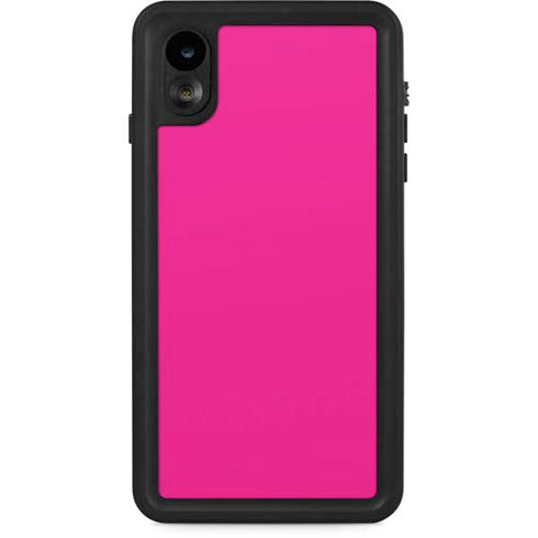 Magenta Solid iPhone XR Waterproof Case