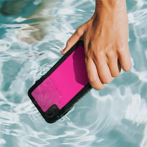 Magenta Solid iPhone XR Waterproof Case