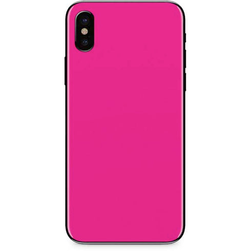 Magenta Solid iPhone XS Skin