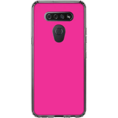 Magenta LG K51/Q51 Clear Case