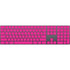Magenta Solid Magic Keyboard with Numeric Keypad Skin
