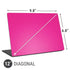 Magenta Solid Universal Laptop 12in (9.8 x 6.8in) Skin