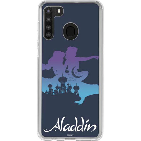 Disney Aladdin Magic Carpet Ride Galaxy A21 Clear Case