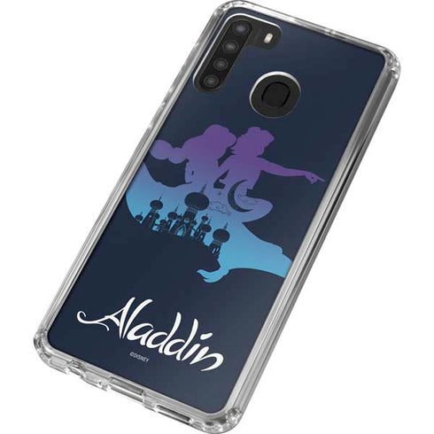 Disney Aladdin Magic Carpet Ride Galaxy A21 Clear Case