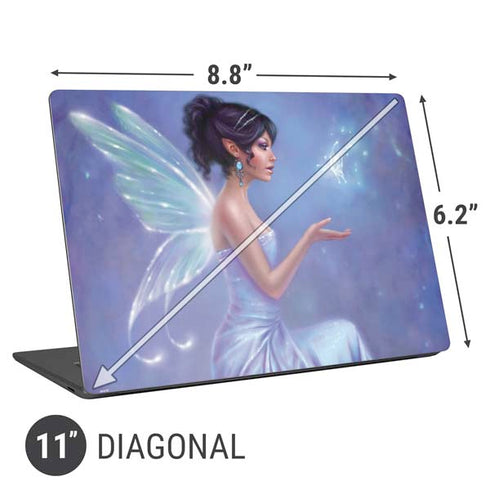 Rachel Anderson Magical Butterfly Fairy Universal Laptop 11in (8.8 x 6.2in) Skin
