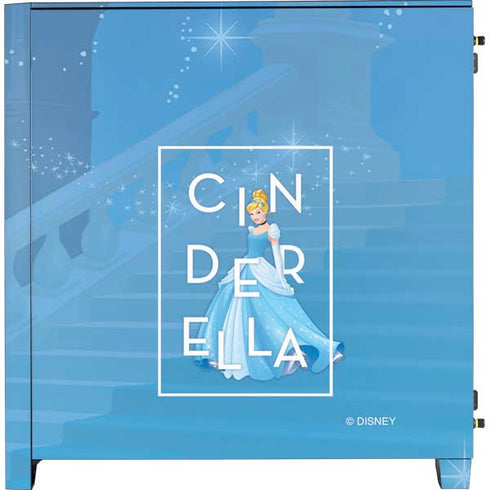 Disney Princess Magical Cinderella Corsair 4000D Tempered Glass Mid-Tower ATX Case Skin