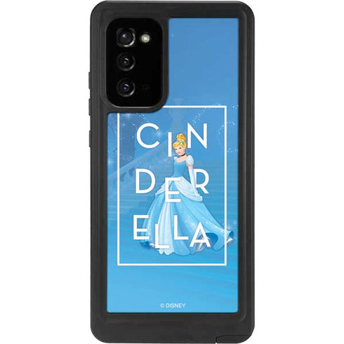 Disney Princess Magical Cinderella Galaxy Note20 5G Waterproof Case
