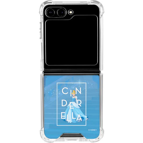 Disney Princess Magical Cinderella Galaxy Z Flip5 5G Clear Case