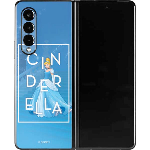 Disney Princess Magical Cinderella Galaxy Z Fold3 5G Skin