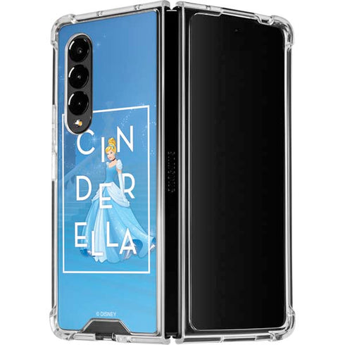 Disney Princess Magical Cinderella Galaxy Z Fold4 5G Clear Case