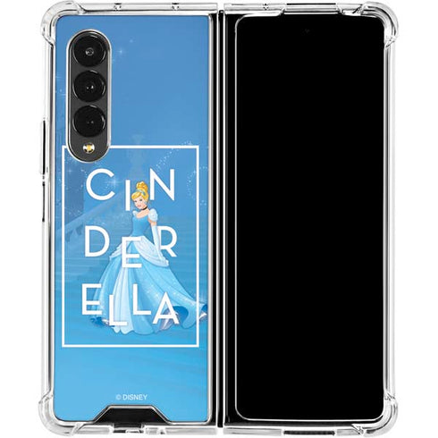 Disney Princess Magical Cinderella Galaxy Z Fold4 5G Clear Case