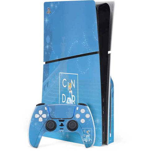 Disney Princess Magical Cinderella PS5 Slim Disk Bundle Skin
