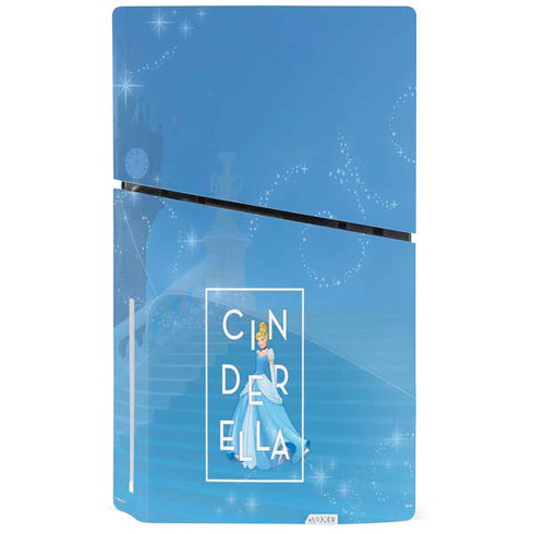 Disney Princess Magical Cinderella PS5 Slim Disk Console Skin