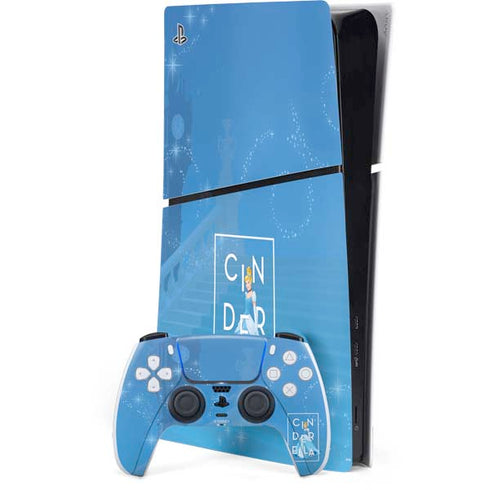Disney Princess Magical Cinderella PS5 Slim Digital Edition Bundle Skin