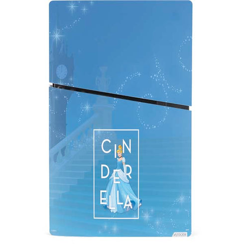 Disney Princess Magical Cinderella PS5 Slim Digital Edition Console Skin