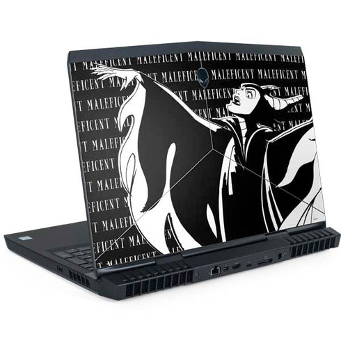 Disney Villains Maleficent Black and White Dell Alienware Skin
