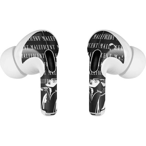 Disney Villains Maleficent Black and White Apple AirPods Pro Skin