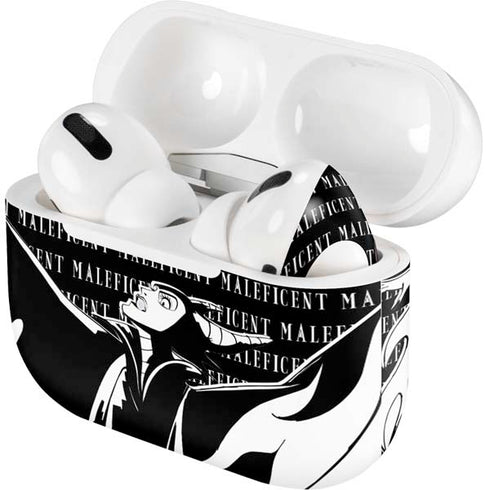 Disney Villains Maleficent Black and White Apple AirPods Pro Skin