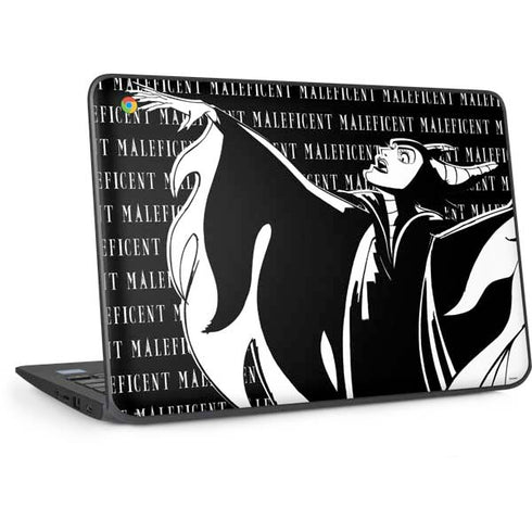 Disney Villains Maleficent Black and White HP Chromebook Skin