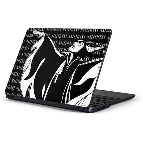 Disney Villains Maleficent Black and White Samsung Chromebook Skin
