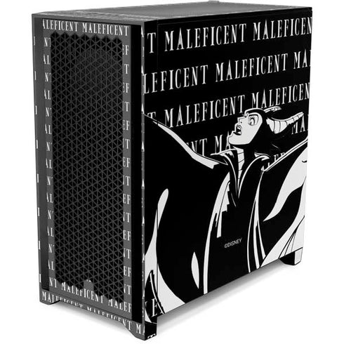 Disney Villains Maleficent Black and White Corsair 4000D Tempered Glass Mid-Tower ATX Case Skin