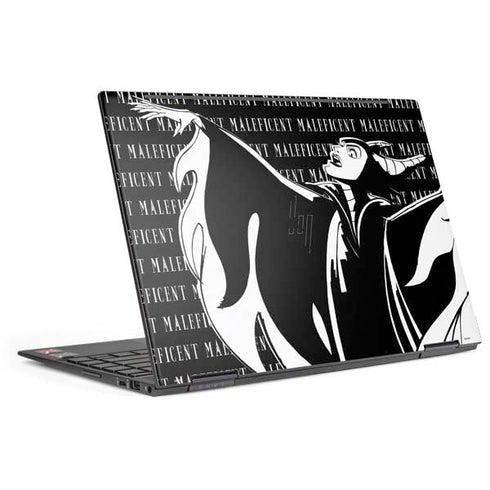 Disney Villains Maleficent Black and White HP Envy Skin