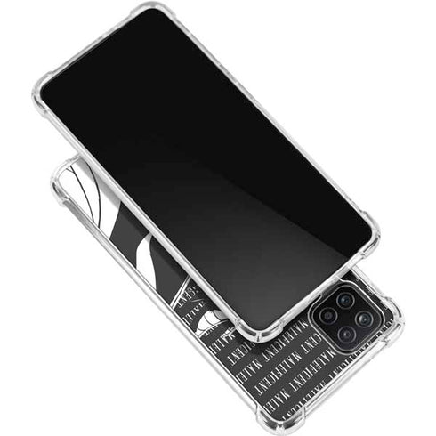 Disney Villains Maleficent Black and White Galaxy A12 Clear Case