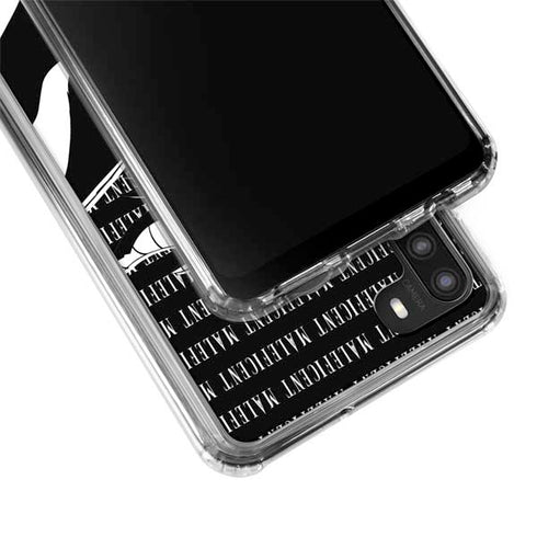 Disney Villains Maleficent Black and White Galaxy A21 Clear Case