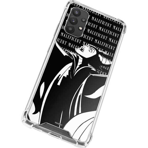Disney Villains Maleficent Black and White Galaxy A32 5G Clear Case