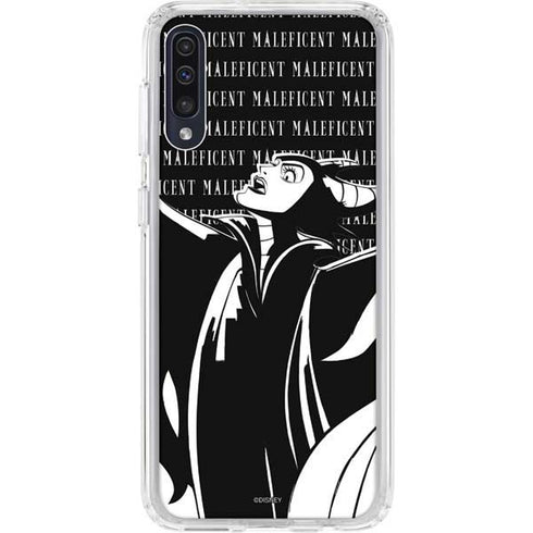 Disney Villains Maleficent Black and White Galaxy A50 Clear Case
