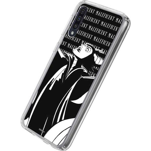 Disney Villains Maleficent Black and White Galaxy A50 Clear Case
