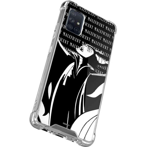 Disney Villains Maleficent Black and White Galaxy A51 5G Clear Case