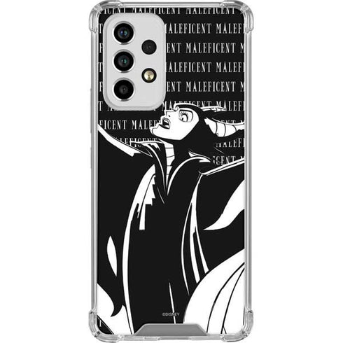 Disney Villains Maleficent Black and White Galaxy A53 5G Clear Case