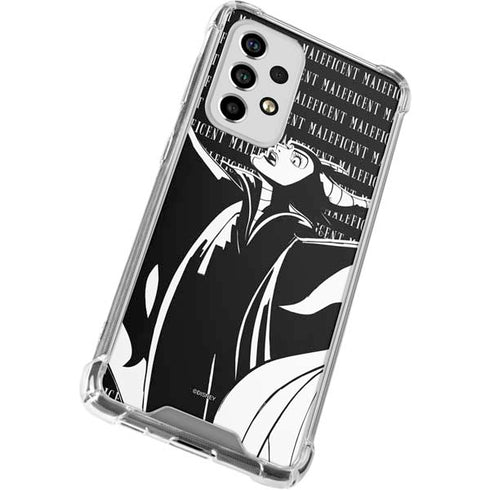 Disney Villains Maleficent Black and White Galaxy A53 5G Clear Case