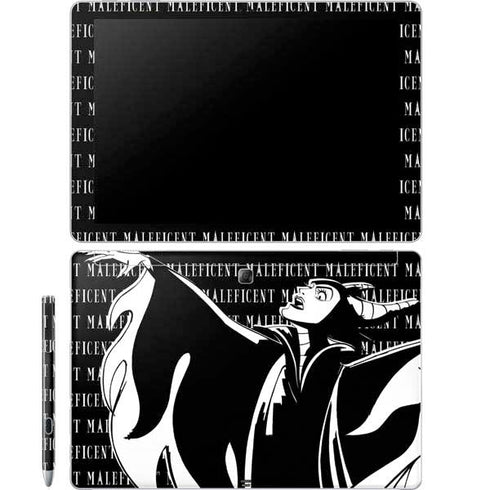 Disney Villains Maleficent Black and White Galaxy Book 12in Skin