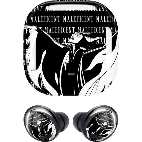 Disney Villains Maleficent Black and White Galaxy Buds Pro Skin