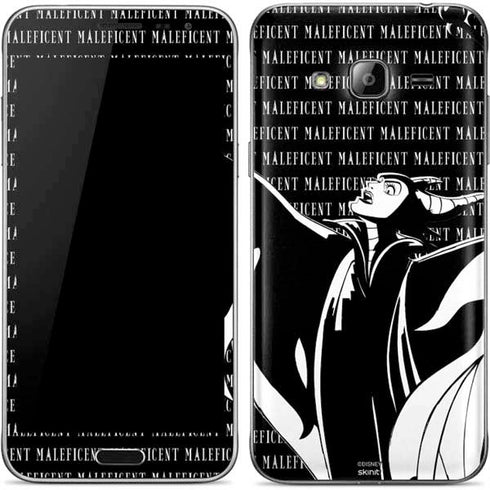 Disney Villains Maleficent Black and White Galaxy J3 Skin