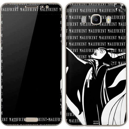 Disney Villains Maleficent Black and White Galaxy J7 Skin