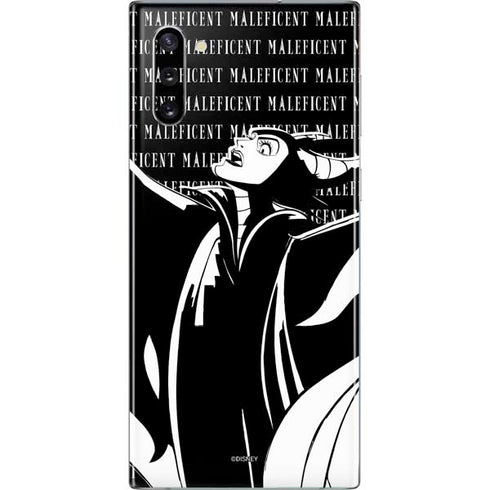 Disney Villains Maleficent Black and White Galaxy Note 10 Skin