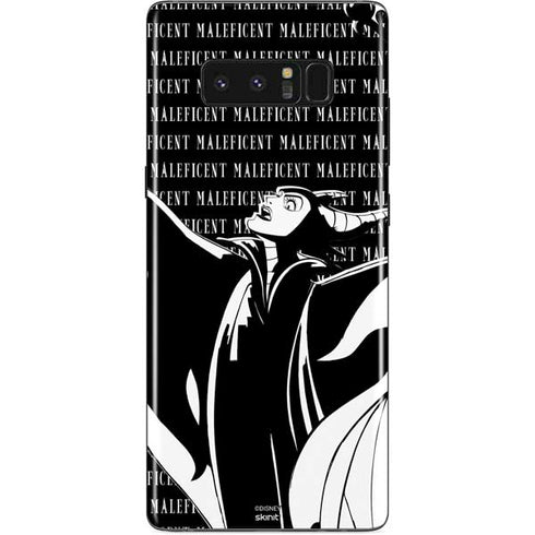 Disney Villains Maleficent Black and White Galaxy Note 8 Skin