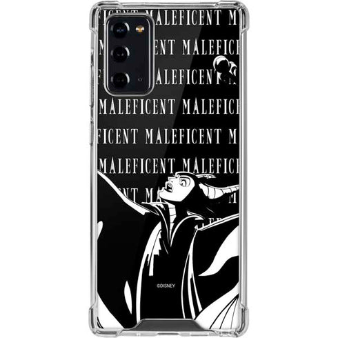 Disney Villains Maleficent Black and White Galaxy Note20 5G Clear Case