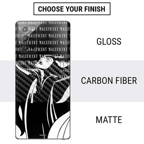 Disney Villains Maleficent Black and White Galaxy Note20 5G Skin