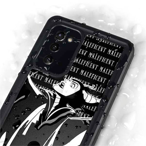 Disney Villains Maleficent Black and White Galaxy Note20 5G Waterproof Case