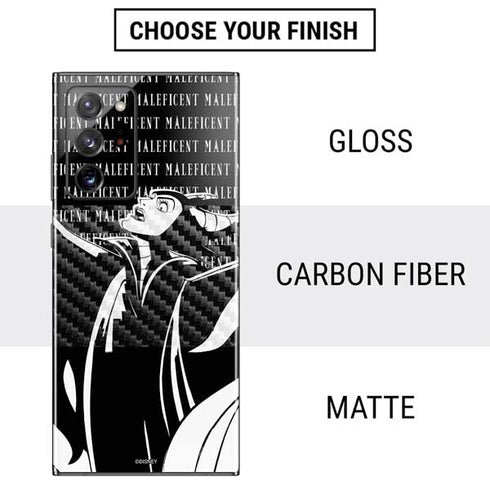 Disney Villains Maleficent Black and White Galaxy Note20 Ultra 5G Skin